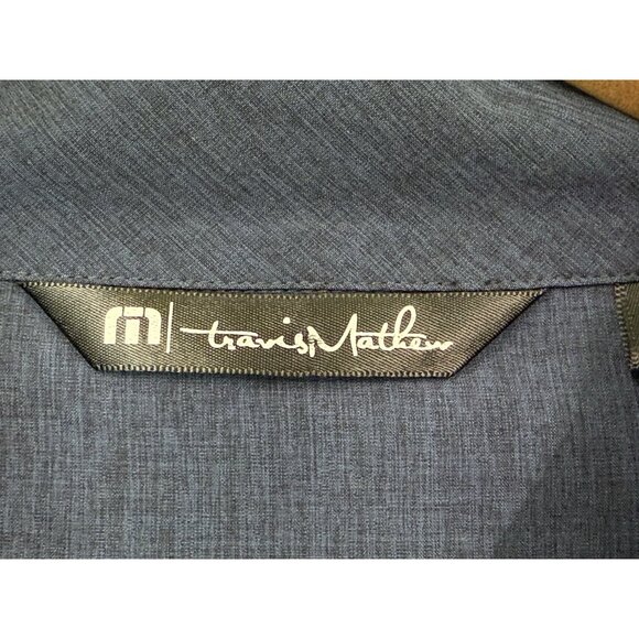 TRAVIS MATHEW Texas Patch Mens Full Zip Jacket Lightweight Heathered Blue Sz XXL - Picture 12 of 15
